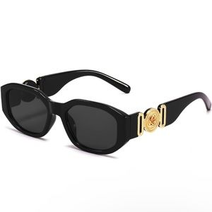 Black Sunglasses, Gold Detail